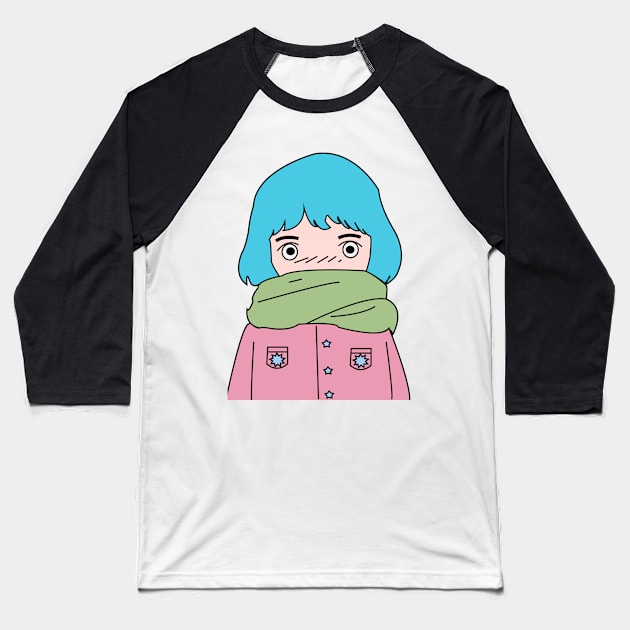 anime artwork anime girl Baseball T-Shirt by smile_zaho